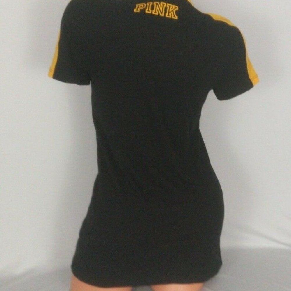 1130 LARGE VICTORIA'S SECRET PINK SEQUIN RARE HAWKS T SHIRT NWT - Picture 5 of 5
